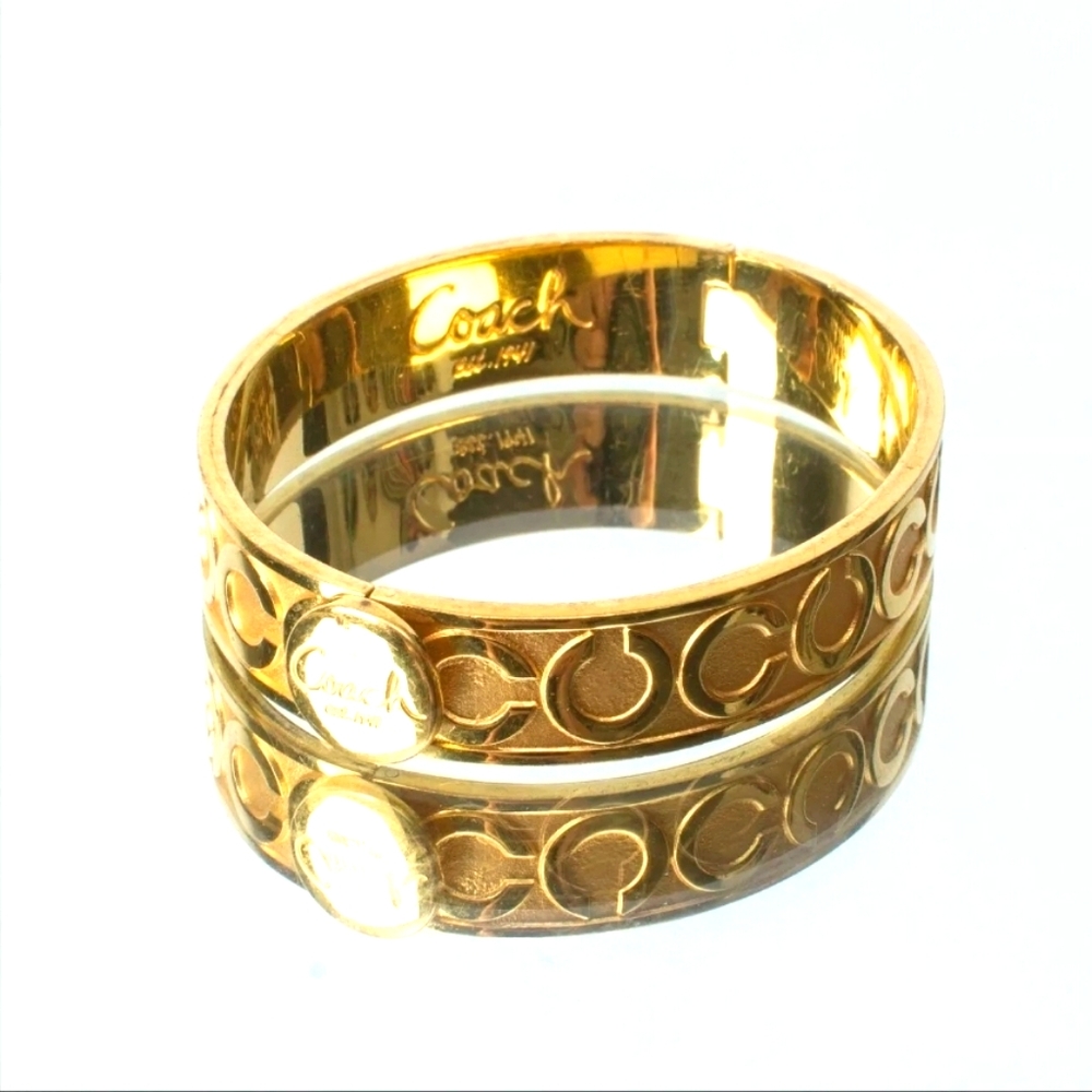 Rare Coach Gold embossed Bracelet